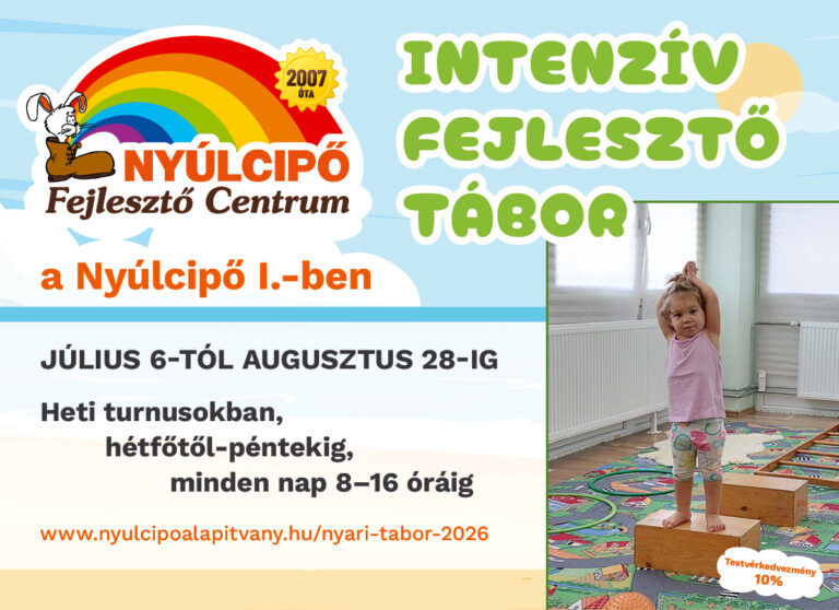 Nyári tábor a Nyúlcipő 1-ben 2026 hirdetés